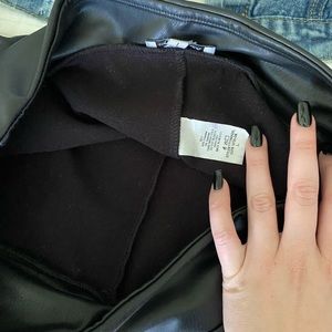 Fleece Faux Leather leggings/pants